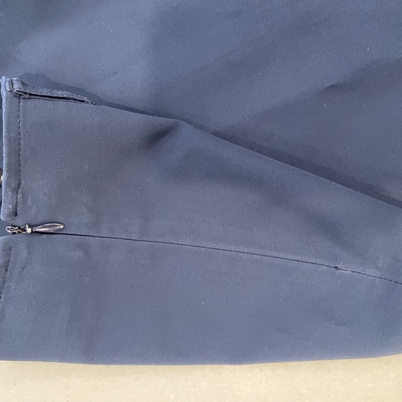 Prada Italy Dark Navy  Classic Pensil Midi Skirt Size EU 38, US 6 - Picture 9 of 15